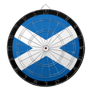 Scotland Flag Dartboard & darts / game board