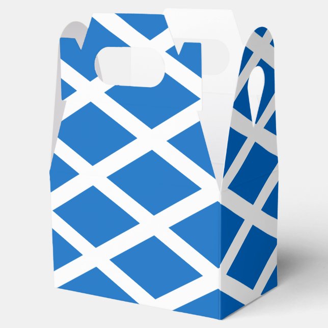 Scotland Flag Design Favor Box (Opened)