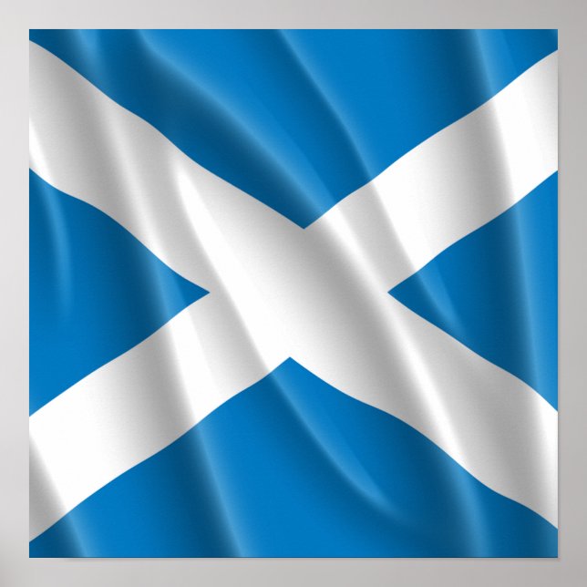SCOTLAND FLAG FLYING POSTER (Front)