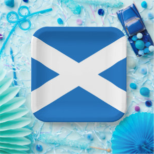 Scotland Flag Freedom Paper Plate