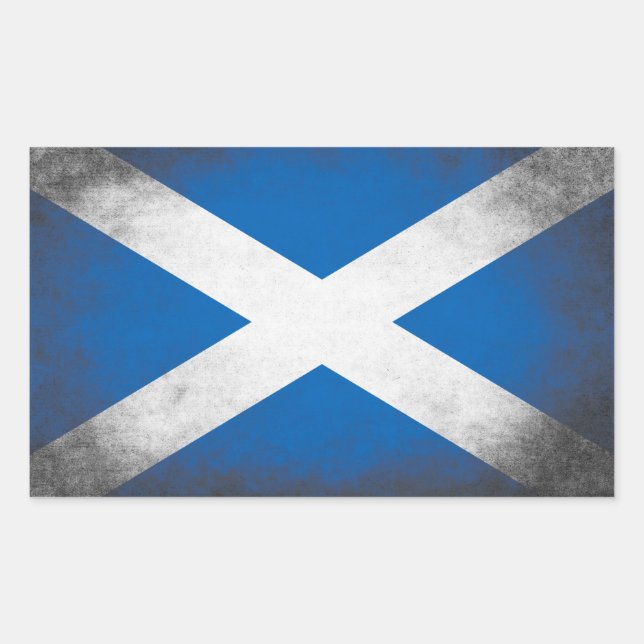 Scotland Flag Grunge Sticker (Front)