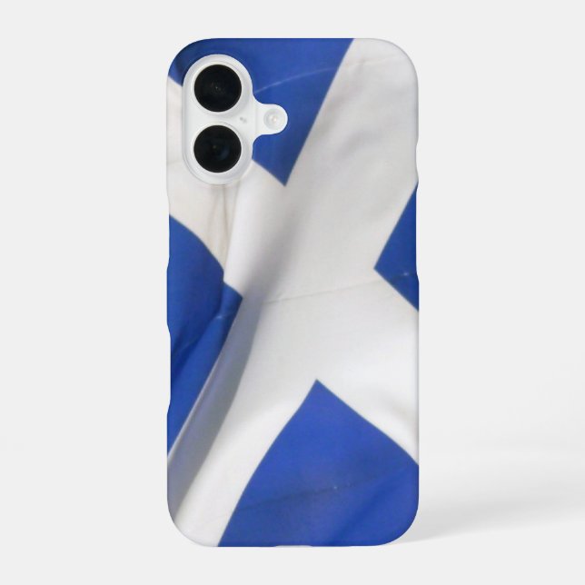 scotland flag iPhone 16 case (Back)