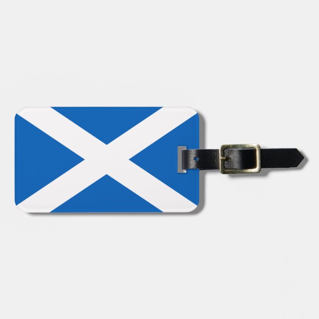 Scotland Flag Luggage Tag (Front Horizontal)