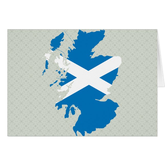 Scotland Flag Map full size (Front Horizontal)