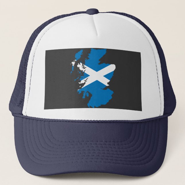 Scotland flag map trucker hat (Front)