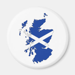 scotland flag map united kingdom country shape magnet