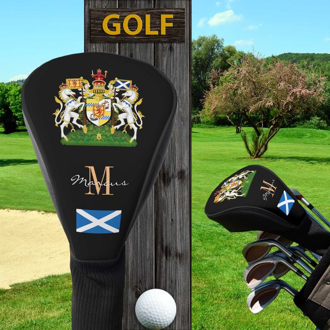 Scotland & Flag Monogrammed Golf Clubs Covers (Creator Uploaded)