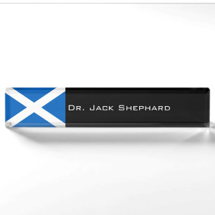 Scotland Flag Nameplate