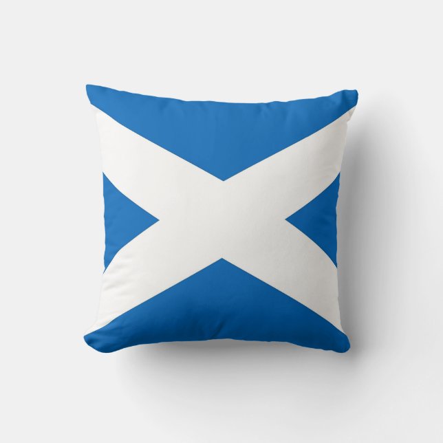 Scotland Flag on American MoJo Pillow (Front)