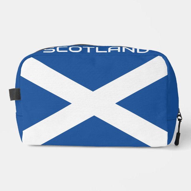 Scotland flag personalized toiletry travel bag (Front)
