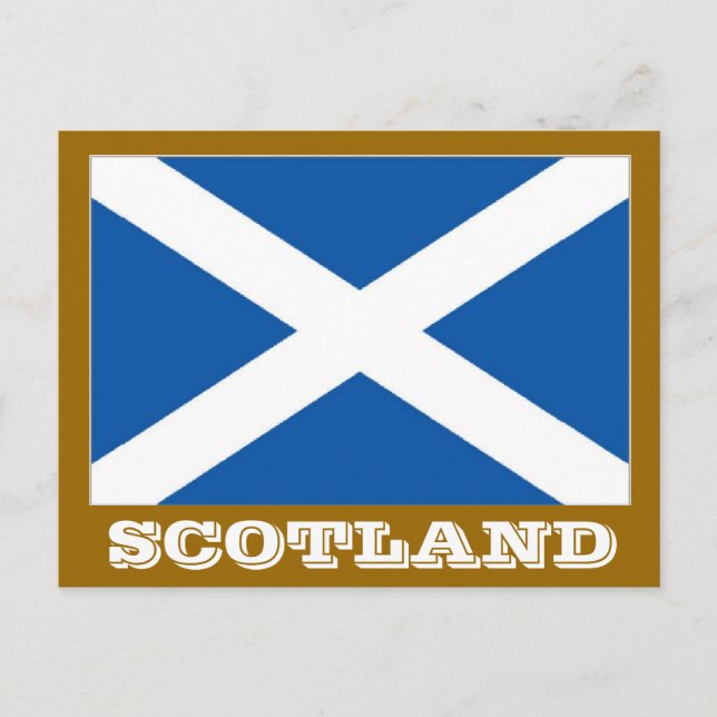 Scotland flag postcard (Front)