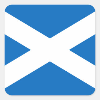 Scotland Flag Saltire Square Sticker