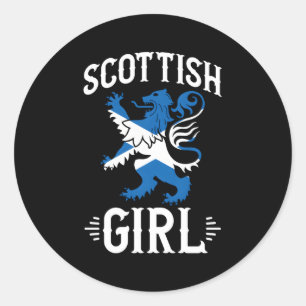 Scotland Flag Scotland Scottish Classic Round Sticker