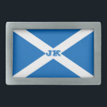 Scotland flag Scottish Saltire Belt Buckle<br><div class="desc">Scotland flag for Scottish sports fans. The Saltire is the national flag of Scotland and,  with a white diagonal cross on a blue background,  it represents the crucifixion of the apostle St Andrew,  Scotland’s patron saint. #scotland #scottish  #saltire</div>