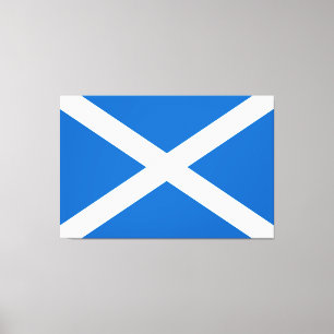 Scotland flag Scottish Saltire Canvas Print