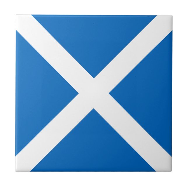 Scotland flag Scottish Saltire Tile (Front)