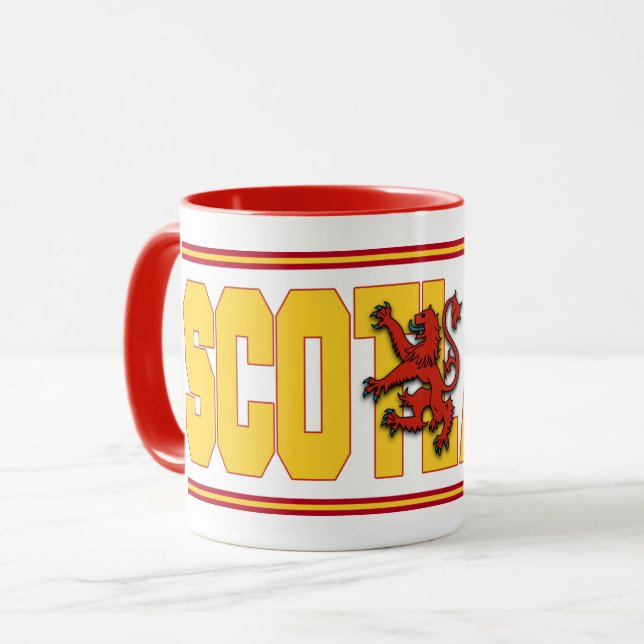 Scotland Flag Text Mug (Front Left)