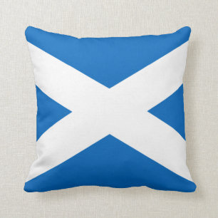 Scotland Flag Throw Pillow