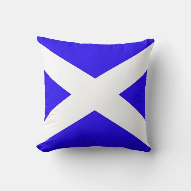 Scotland flag. throw pillow (Front)