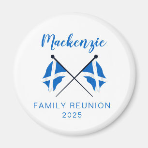 Scotland Flags Family Reunion Magnet