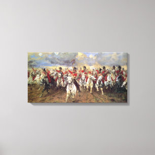 Scotland For Ever (Cavalry Officers) (Military) Canvas Print