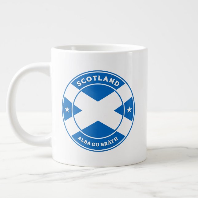 Scotland Forever Large Coffee Mug (Left)