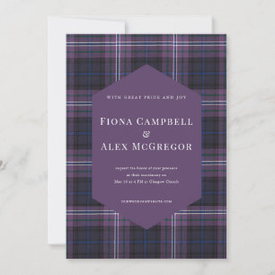 Scotland Forever Tartan Invitation
