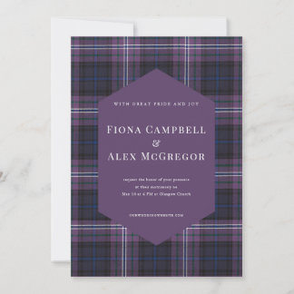 Scotland Forever Tartan Invitation