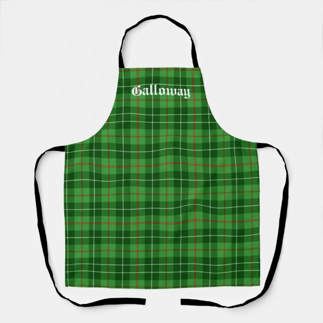 Scotland Galloway District Tartan Personalized Apron (Front)