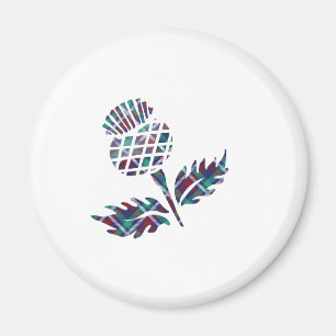 Scotland Gifts Scottish Thistle Tartan Plaid Gift Magnet