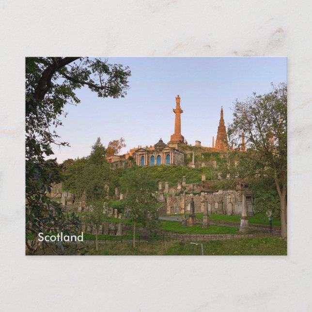 Scotland, Glasgow Necropolis, Glasgow, Scotland Postcard (Front)