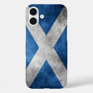 Scotland Grunge- Saint Andrew's Cross iPhone 16 Plus Case