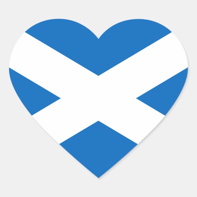 Scotland Heart Sticker (Front)