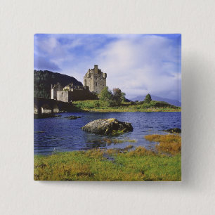 Scotland, Highland, Wester Ross, Eilean Donan 2 Inch Square Button