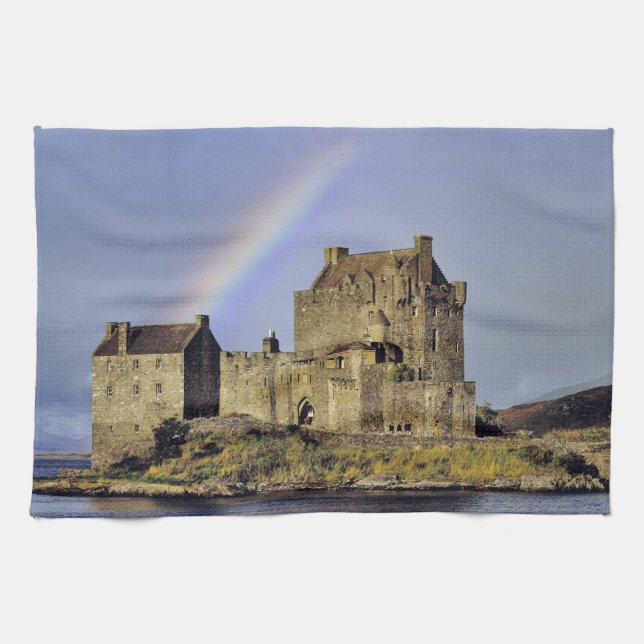 Scotland, Highland, Wester Ross, Eilean Donan Kitchen Towel (Horizontal)