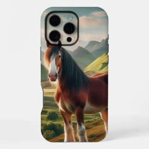 Scotland highlands Clydesdale horse iPhone 16 Pro Max Case