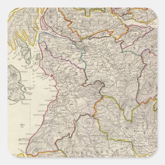 Scotland I Square Sticker (Front)