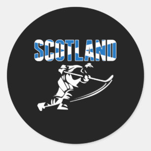 Scotland Ice Hockey Jersey Scottish Hockey Team Fa Classic Round Sticker