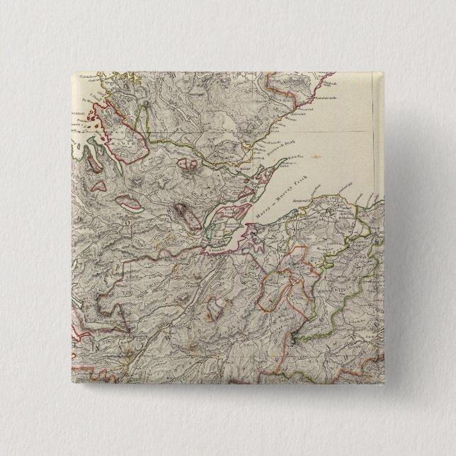 Scotland II 2 Inch Square Button (Front)