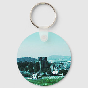 Scotland Inverness Castle Art snap-38784 jGibney Keychain