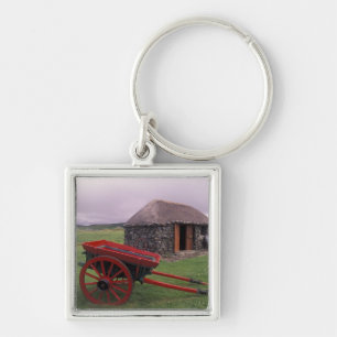 Scotland, Isle of Skye, Kilmuir. Rural landscape Keychain