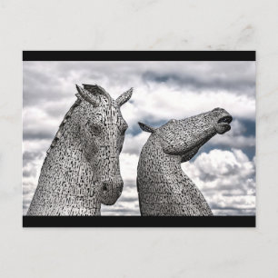 scotland kelpies postcard