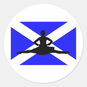 Scotland Leap Classic Round Sticker