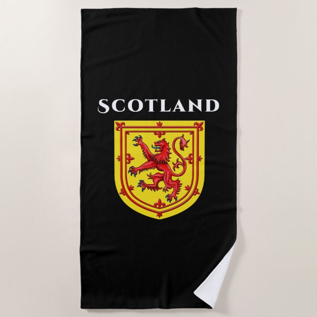 Scotland Lion Rampant Beach Towel (Front)