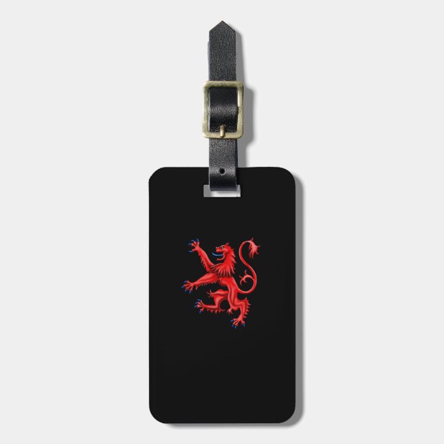 Scotland Lion Rampant Luggage Tag (Front Vertical)