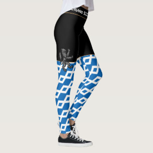 Scotland & Lion, Scottish Flag, fashion /sports Leggings