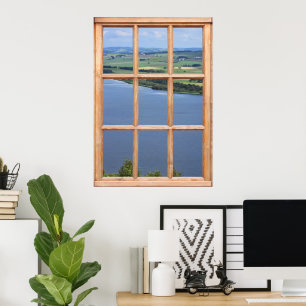 Scotland Loch View from a Window Poster