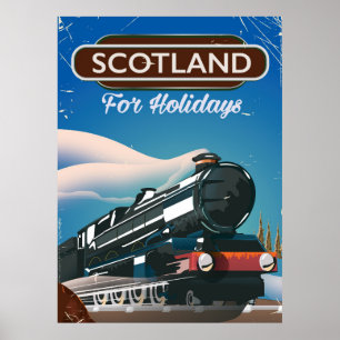 Scotland Locomotive travel poster