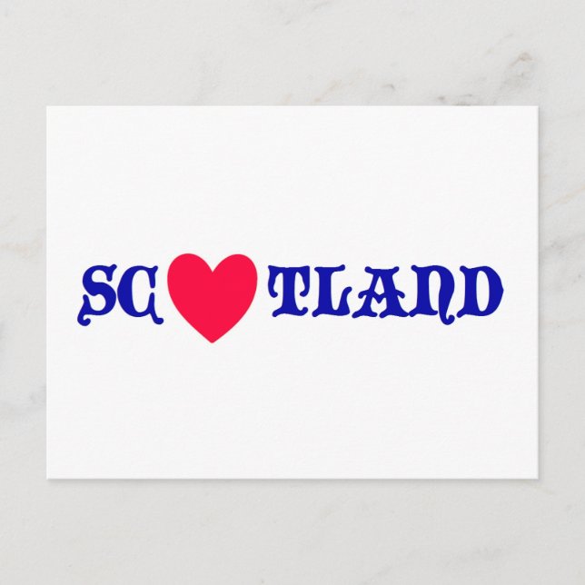 Scotland love postcard (Front)