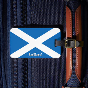 Scotland Luggage Tags, patriotic Scottish Flag Tag